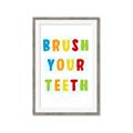 Picture of Brush your teeth multi Colour I _GroupedProduct_Rectangle_Portrait_Mini_ _GroupedProduct_Rectangle_Portrait_Framed_Matted_