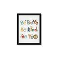 Picture of Be Kind Animals _GroupedProduct_Rectangle_Portrait_Mini_ _GroupedProduct_Rectangle_Portrait_Framed_Matted_