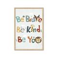 Picture of Be Kind Animals _GroupedProduct_Rectangle_Portrait_Mini_ _GroupedProduct_Rectangle_Portrait_Framed_Matted_