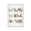 Picture of Be Kind Animals _GroupedProduct_Rectangle_Portrait_Mini_ _GroupedProduct_Rectangle_Portrait_Framed_Matted_