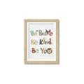 Picture of Be Kind Animals _GroupedProduct_Rectangle_Portrait_Mini_ _GroupedProduct_Rectangle_Portrait_Framed_Matted_