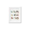 Picture of Be Kind Animals _GroupedProduct_Rectangle_Portrait_Mini_ _GroupedProduct_Rectangle_Portrait_Framed_Matted_