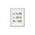 Picture of Be Kind Animals _GroupedProduct_Rectangle_Portrait_Mini_ _GroupedProduct_Rectangle_Portrait_Framed_Matted_