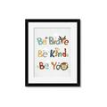 Picture of Be Kind Animals _GroupedProduct_Rectangle_Portrait_Mini_ _GroupedProduct_Rectangle_Portrait_Framed_Matted_