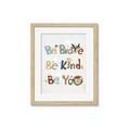Picture of Be Kind Animals _GroupedProduct_Rectangle_Portrait_Mini_ _GroupedProduct_Rectangle_Portrait_Framed_Matted_