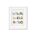 Picture of Be Kind Animals _GroupedProduct_Rectangle_Portrait_Mini_ _GroupedProduct_Rectangle_Portrait_Framed_Matted_