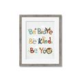 Picture of Be Kind Animals _GroupedProduct_Rectangle_Portrait_Mini_ _GroupedProduct_Rectangle_Portrait_Framed_Matted_