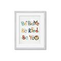 Picture of Be Kind Animals _GroupedProduct_Rectangle_Portrait_Mini_ _GroupedProduct_Rectangle_Portrait_Framed_Matted_