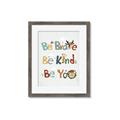 Picture of Be Kind Animals _GroupedProduct_Rectangle_Portrait_Mini_ _GroupedProduct_Rectangle_Portrait_Framed_Matted_