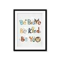Picture of Be Kind Animals _GroupedProduct_Rectangle_Portrait_Mini_ _GroupedProduct_Rectangle_Portrait_Framed_Matted_