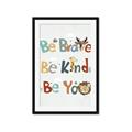 Picture of Be Kind Animals _GroupedProduct_Rectangle_Portrait_Mini_ _GroupedProduct_Rectangle_Portrait_Framed_Matted_