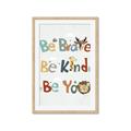 Picture of Be Kind Animals _GroupedProduct_Rectangle_Portrait_Mini_ _GroupedProduct_Rectangle_Portrait_Framed_Matted_