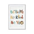 Picture of Be Kind Animals _GroupedProduct_Rectangle_Portrait_Mini_ _GroupedProduct_Rectangle_Portrait_Framed_Matted_