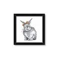 Picture of Baby Grey Bunny _GroupedProduct_Square_Mini_ _GroupedProduct_Square_Framed_Matted_