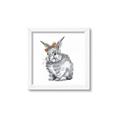 Picture of Baby Grey Bunny _GroupedProduct_Square_Mini_ _GroupedProduct_Square_Framed_Matted_