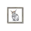 Picture of Baby Grey Bunny _GroupedProduct_Square_Mini_ _GroupedProduct_Square_Framed_Matted_
