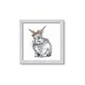Picture of Baby Grey Bunny _GroupedProduct_Square_Mini_ _GroupedProduct_Square_Framed_Matted_