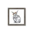 Picture of Baby Grey Bunny _GroupedProduct_Square_Mini_ _GroupedProduct_Square_Framed_Matted_