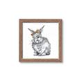 Picture of Baby Grey Bunny _GroupedProduct_Square_Mini_ _GroupedProduct_Square_Framed_Matted_