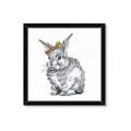 Picture of Baby Grey Bunny _GroupedProduct_Square_Mini_ _GroupedProduct_Square_Framed_Matted_