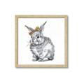 Picture of Baby Grey Bunny _GroupedProduct_Square_Mini_ _GroupedProduct_Square_Framed_Matted_