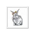 Picture of Baby Grey Bunny _GroupedProduct_Square_Mini_ _GroupedProduct_Square_Framed_Matted_