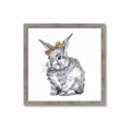 Picture of Baby Grey Bunny _GroupedProduct_Square_Mini_ _GroupedProduct_Square_Framed_Matted_