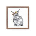 Picture of Baby Grey Bunny _GroupedProduct_Square_Mini_ _GroupedProduct_Square_Framed_Matted_