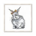 Picture of Baby Grey Bunny _GroupedProduct_Square_Mini_ _GroupedProduct_Square_Framed_Matted_