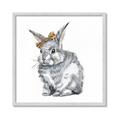 Picture of Baby Grey Bunny _GroupedProduct_Square_Mini_ _GroupedProduct_Square_Framed_Matted_