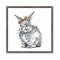 Picture of Baby Grey Bunny _GroupedProduct_Square_Mini_ _GroupedProduct_Square_Framed_Matted_