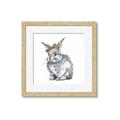 Picture of Baby Grey Bunny _GroupedProduct_Square_Mini_ _GroupedProduct_Square_Framed_Matted_