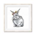 Picture of Baby Grey Bunny _GroupedProduct_Square_Mini_ _GroupedProduct_Square_Framed_Matted_