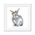 Picture of Baby Grey Bunny _GroupedProduct_Square_Mini_ _GroupedProduct_Square_Framed_Matted_