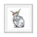 Picture of Baby Grey Bunny _GroupedProduct_Square_Mini_ _GroupedProduct_Square_Framed_Matted_