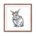 Picture of Baby Grey Bunny _GroupedProduct_Square_Mini_ _GroupedProduct_Square_Framed_Matted_