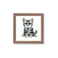 Picture of Fish Tie Kitty _GroupedProduct_Square_Mini_ _GroupedProduct_Square_Framed_Matted_