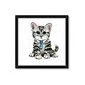 Picture of Fish Tie Kitty _GroupedProduct_Square_Mini_ _GroupedProduct_Square_Framed_Matted_