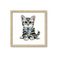Picture of Fish Tie Kitty _GroupedProduct_Square_Mini_ _GroupedProduct_Square_Framed_Matted_