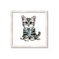 Picture of Fish Tie Kitty _GroupedProduct_Square_Mini_ _GroupedProduct_Square_Framed_Matted_