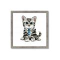 Picture of Fish Tie Kitty _GroupedProduct_Square_Mini_ _GroupedProduct_Square_Framed_Matted_