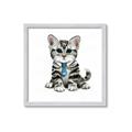 Picture of Fish Tie Kitty _GroupedProduct_Square_Mini_ _GroupedProduct_Square_Framed_Matted_