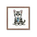 Picture of Fish Tie Kitty _GroupedProduct_Square_Mini_ _GroupedProduct_Square_Framed_Matted_