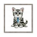 Picture of Fish Tie Kitty _GroupedProduct_Square_Mini_ _GroupedProduct_Square_Framed_Matted_