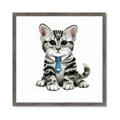 Picture of Fish Tie Kitty _GroupedProduct_Square_Mini_ _GroupedProduct_Square_Framed_Matted_