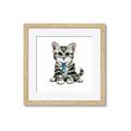 Picture of Fish Tie Kitty _GroupedProduct_Square_Mini_ _GroupedProduct_Square_Framed_Matted_