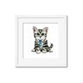 Picture of Fish Tie Kitty _GroupedProduct_Square_Mini_ _GroupedProduct_Square_Framed_Matted_