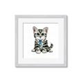 Picture of Fish Tie Kitty _GroupedProduct_Square_Mini_ _GroupedProduct_Square_Framed_Matted_