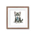 Picture of Fish Tie Kitty _GroupedProduct_Square_Mini_ _GroupedProduct_Square_Framed_Matted_