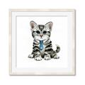Picture of Fish Tie Kitty _GroupedProduct_Square_Mini_ _GroupedProduct_Square_Framed_Matted_